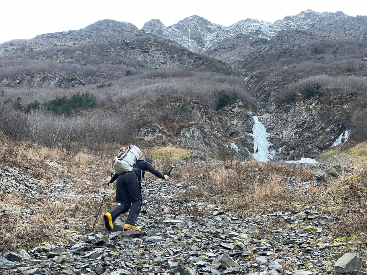 On approach to the route near Trail Lake. Photo: Paul Guzinski.