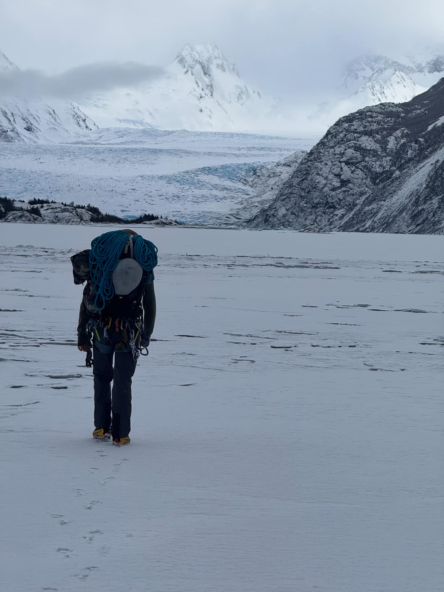 On approach to Grewingk Glacier Pillar